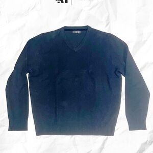 Le 31 by Simons BlackSlim Fit  V-Neck Sweater